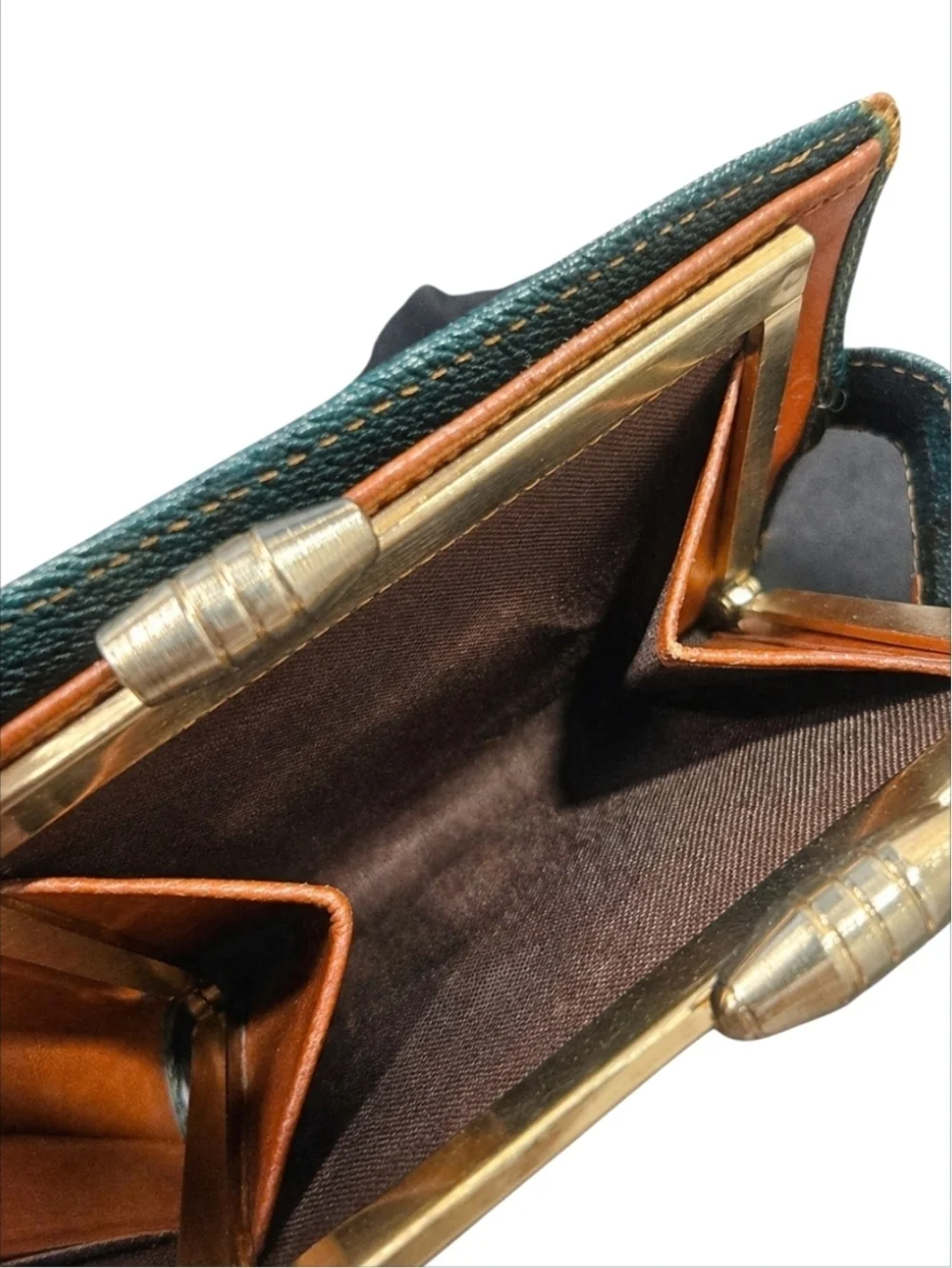 POLO RALPH LAUREN | VintageLeather Bifold Wallet Colorblock Clasp